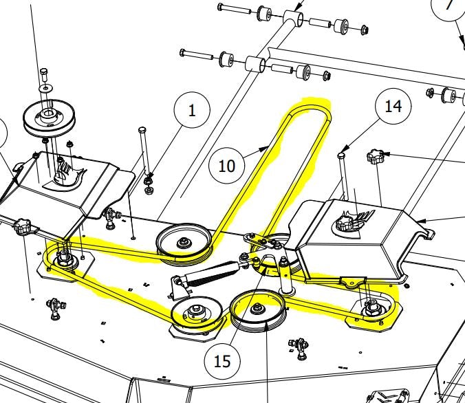 Scotts 48 inch outlet deck belt diagram