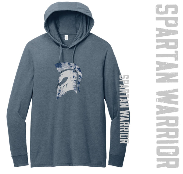 Spartan Warrior Hooded Long Sleeve T-Shirt