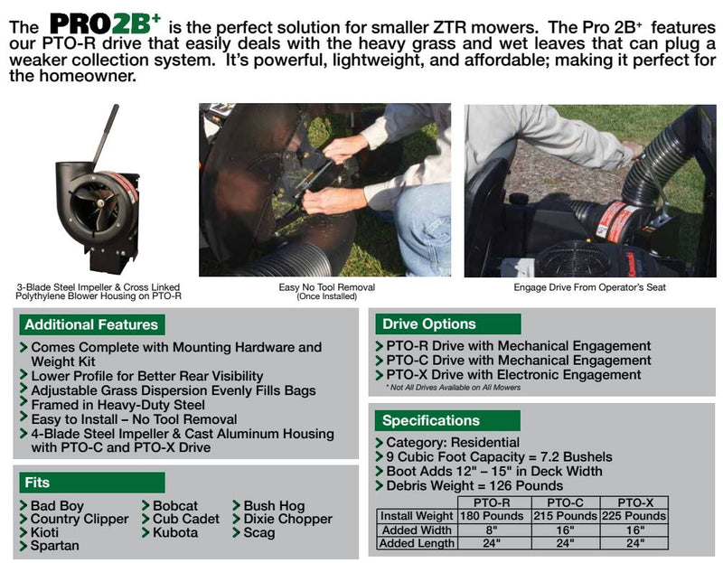 PECO Pro2B+ RZ Series Bagger