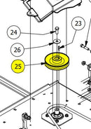 Spindle Pulley 54" Deck 433-0004-00