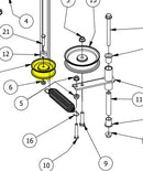 4" Idler Pulley 433-0012-00