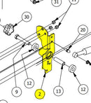 Drive Arm Bracket Assembly 490-0012-00 | 490-0013-00