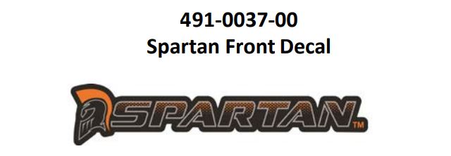 Front Chassis Decal 491-0037-00 | 491-0155-00