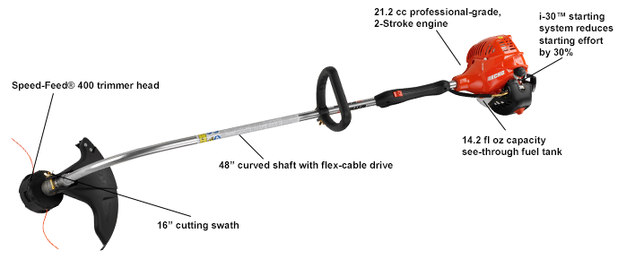 ECHO GT-225SF Curved Shaft String Trimmer