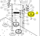 6-3/4" Idler Arm Pulley, 7/16" Spacer 433-0014-00