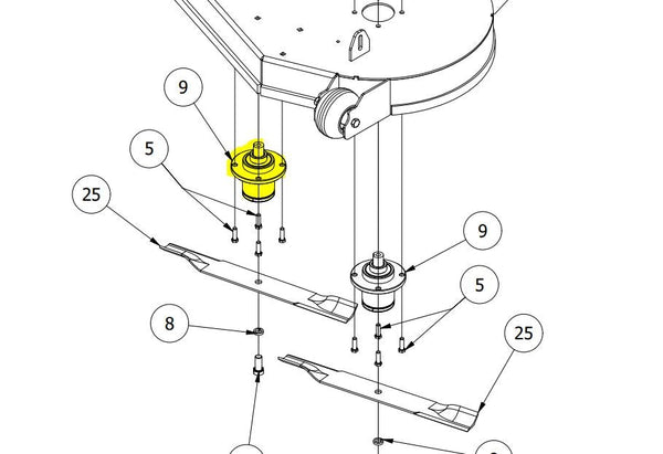 OEM Spartan Lawn Mower Deck Idler Spring – Part 434-0007-00 (New)